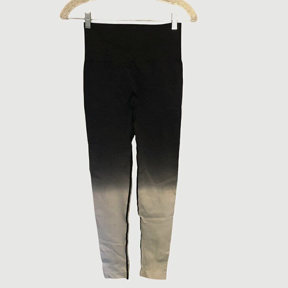 Nikkib ombre high waisted ruching leggings